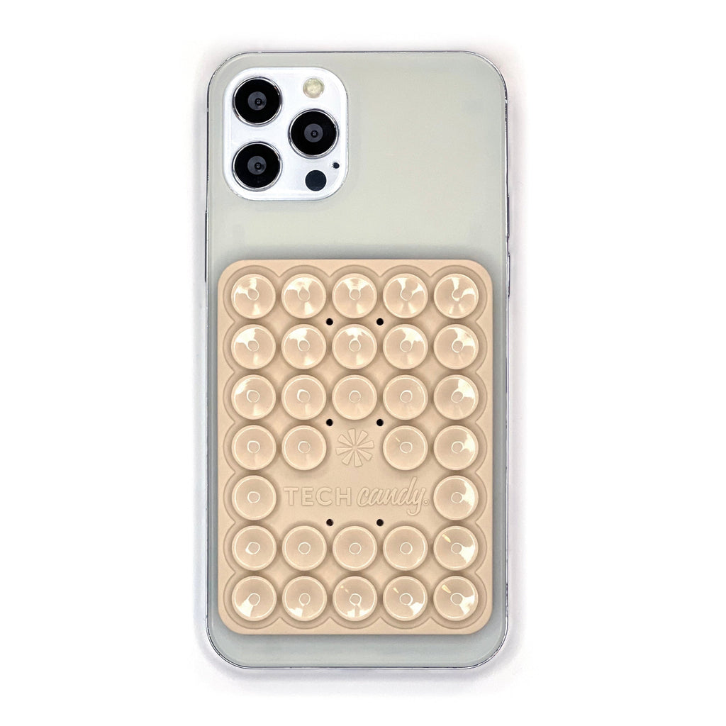 STICK 'EM UP 2-SIDED PHONE SUCTION PAD : NATURAL - Persnickety Shop