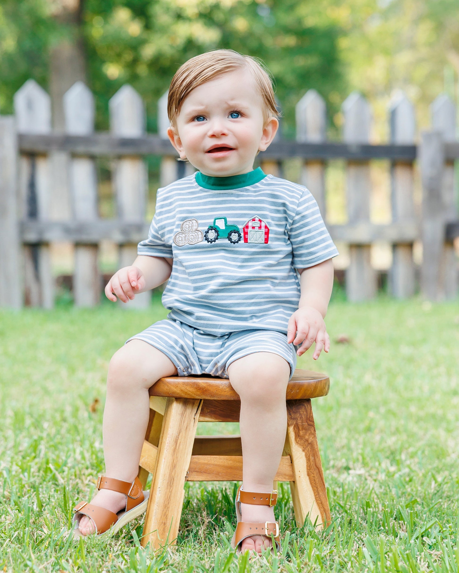 Jellybean Boy Farm Days Romper - Persnickety Shop