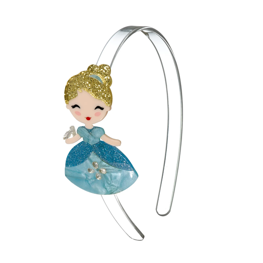 LILIES & ROSES Cute Doll Blue Dress Headband