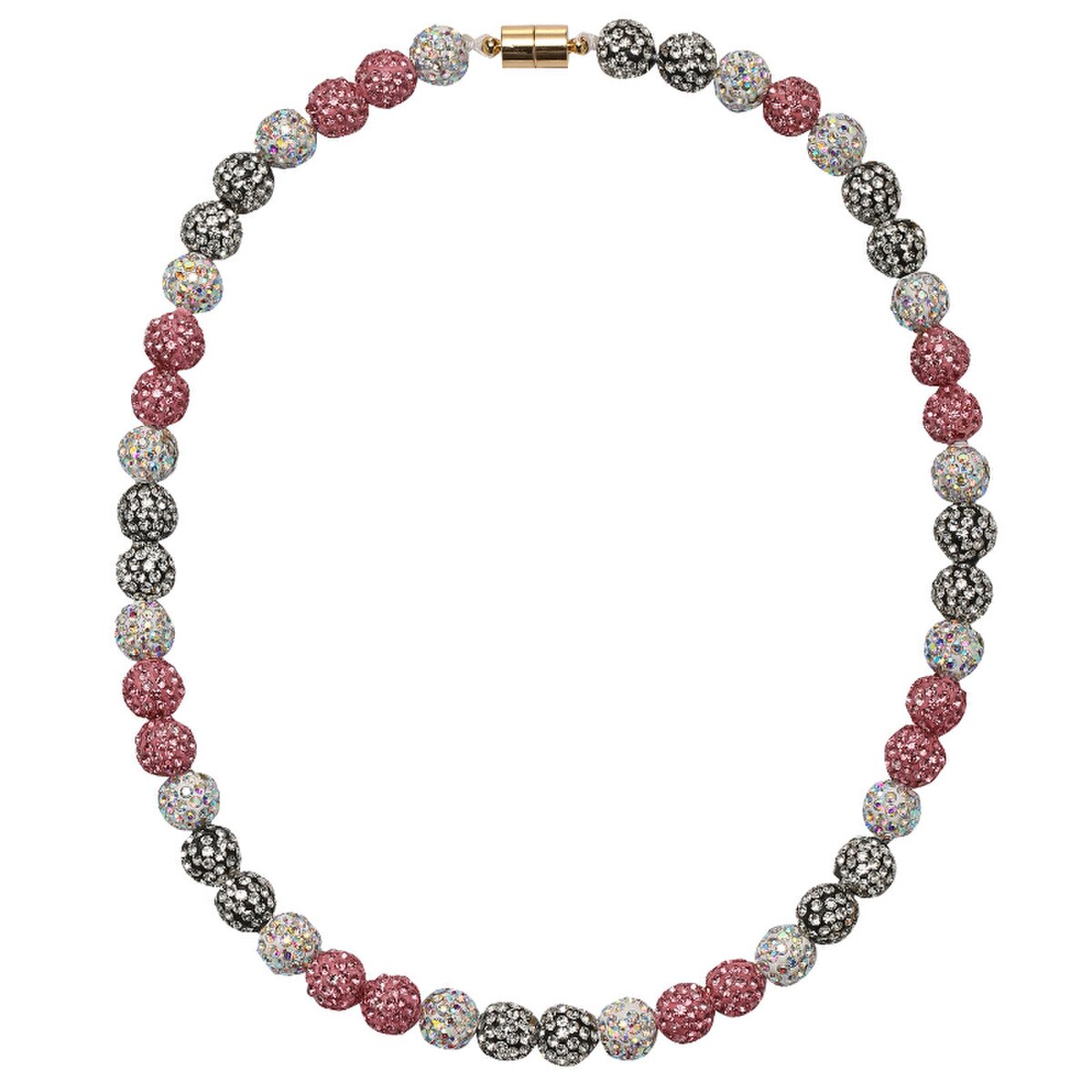 Kids Baseball Bling Disco Ball Beaded Necklace - Persnickety Shop