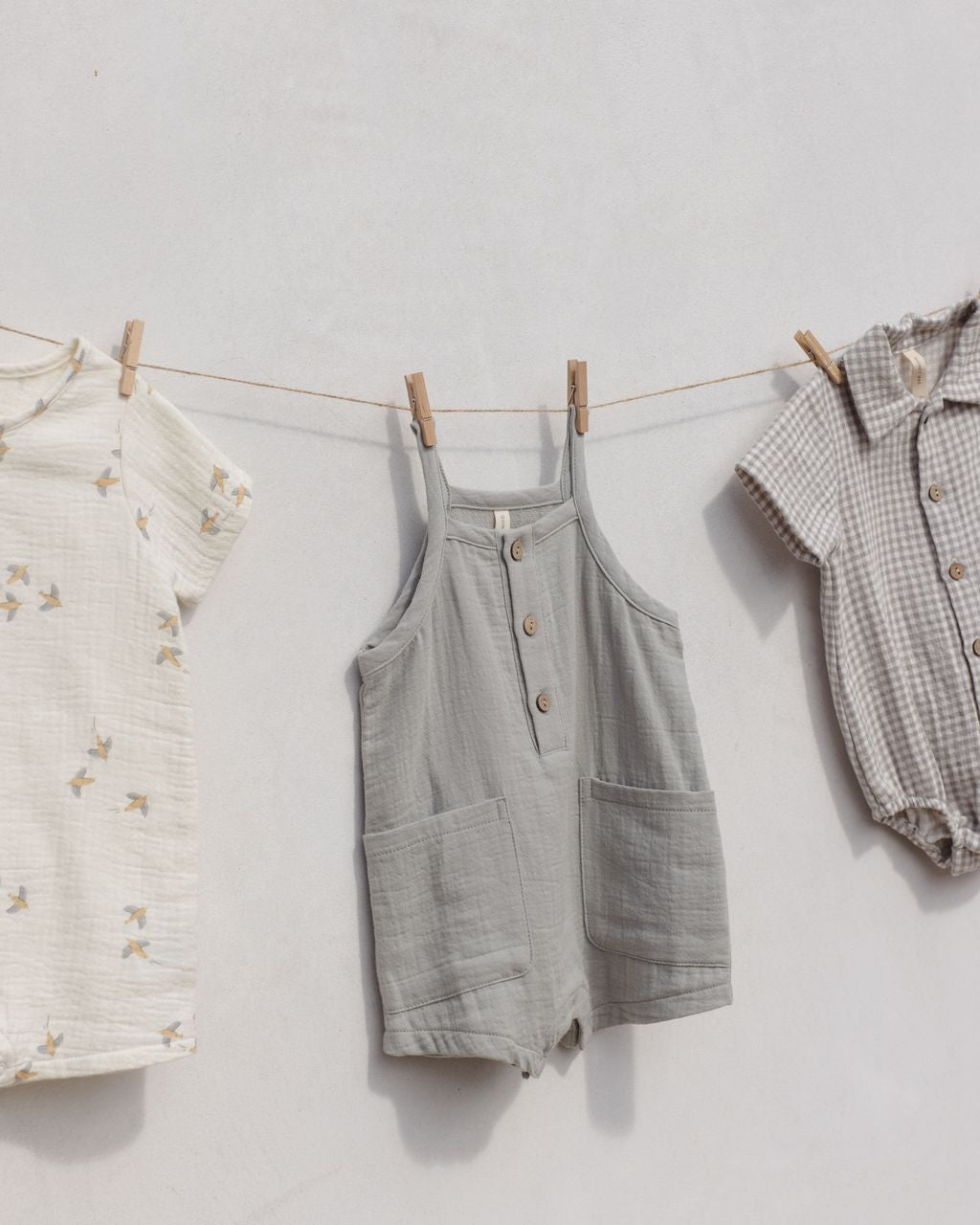 Matteo Romper || Sage Gingham - Persnickety Shop