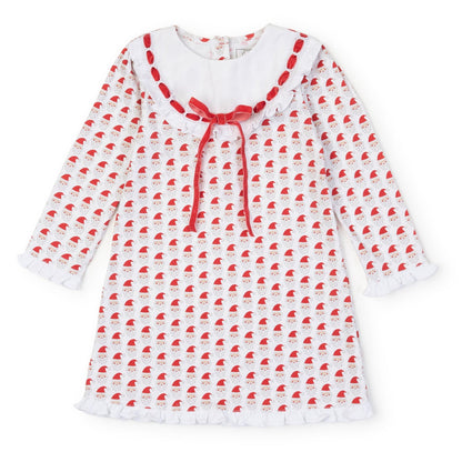 Lila and Hayes  Emersyn Girls' Dress - Whimsical Santa