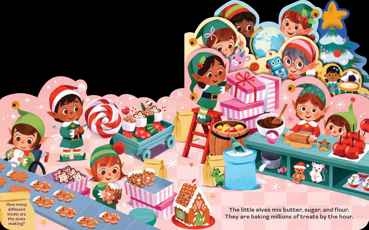 It's Time for Christmas: A lush multi-layered die cut reveal celebrating Christmas