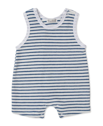Kissy Kissy Ocean Antics Blue Terry Playsuit - Persnickety Shop
