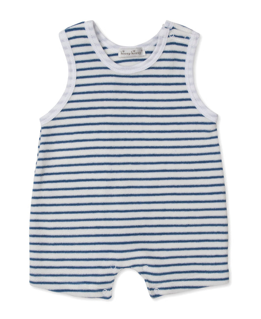 Kissy Kissy Ocean Antics Blue Terry Playsuit - Persnickety Shop