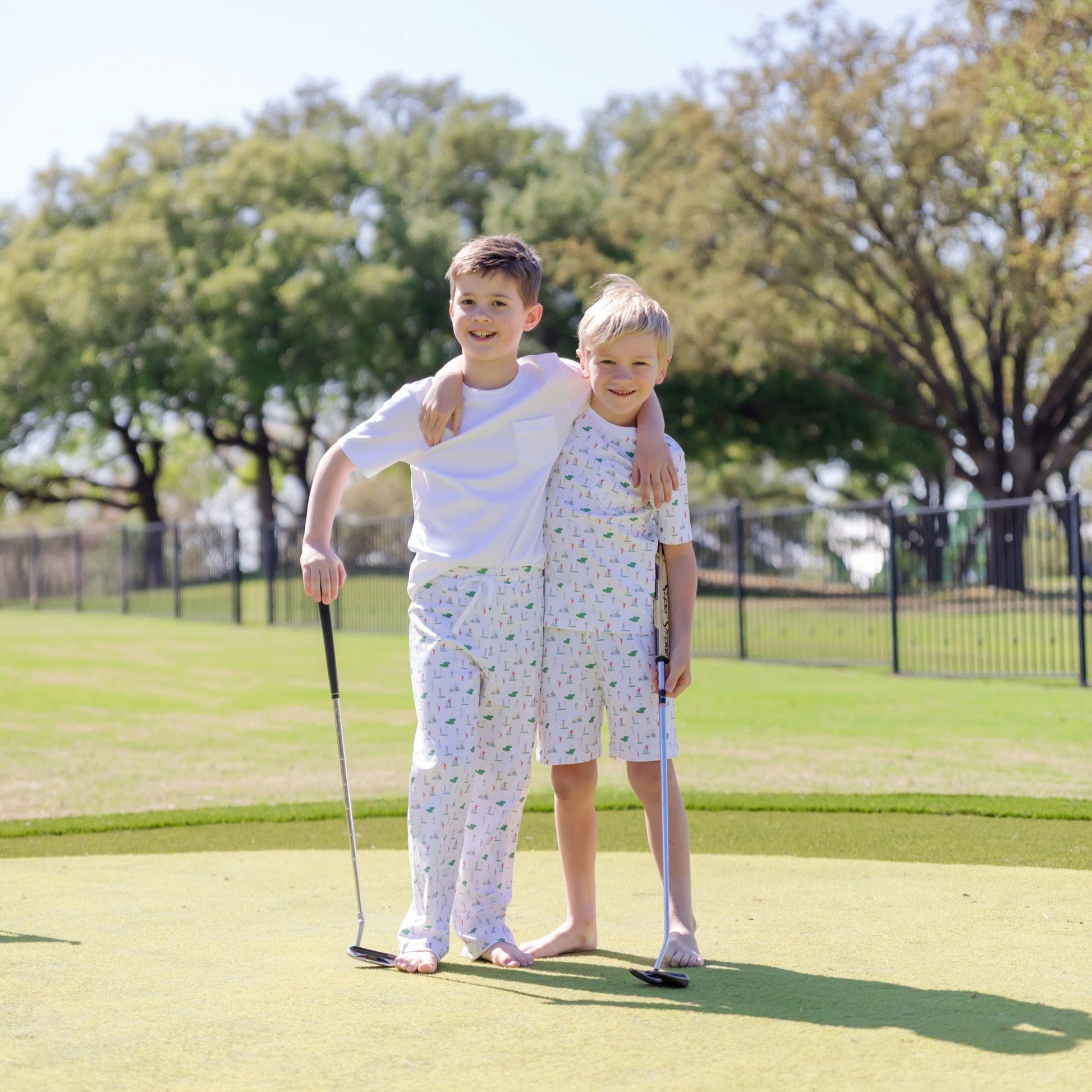 Lila and Hayes Charles Boys' Short Set - Golf Life - Persnickety Shop