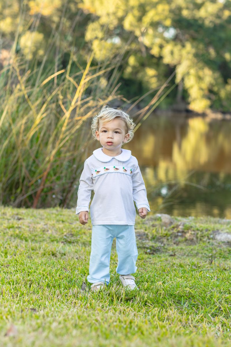 Trotter Street Kids Boy Mallard Migration Bloomer Pant Set