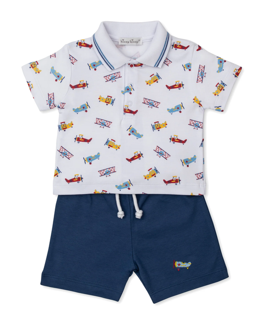 Kissy Kissy Let's Fly Away Bermuda Set - Persnickety Shop