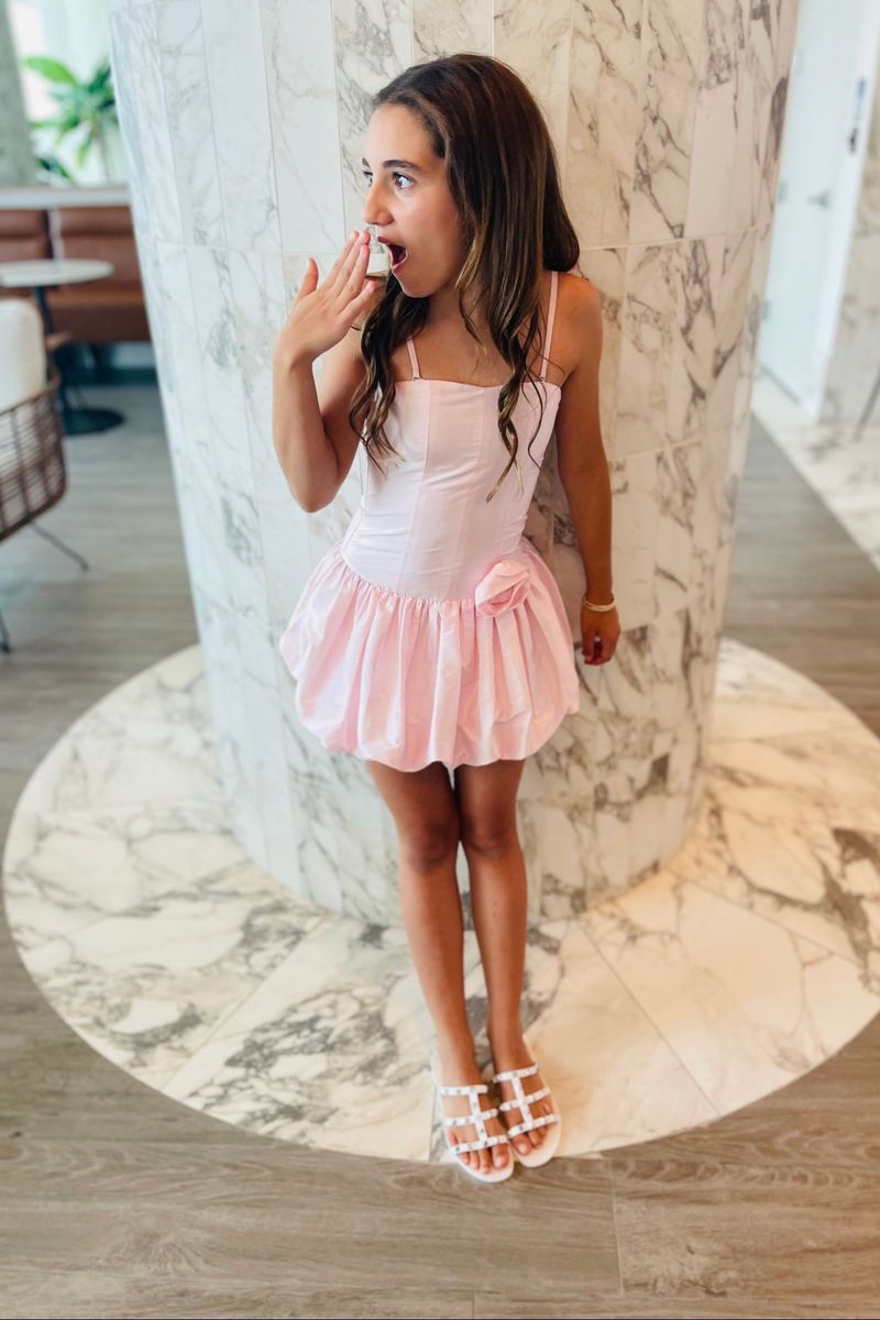 Bailey Pastel Pink Taffeta Ballet Dress - Persnickety Shop