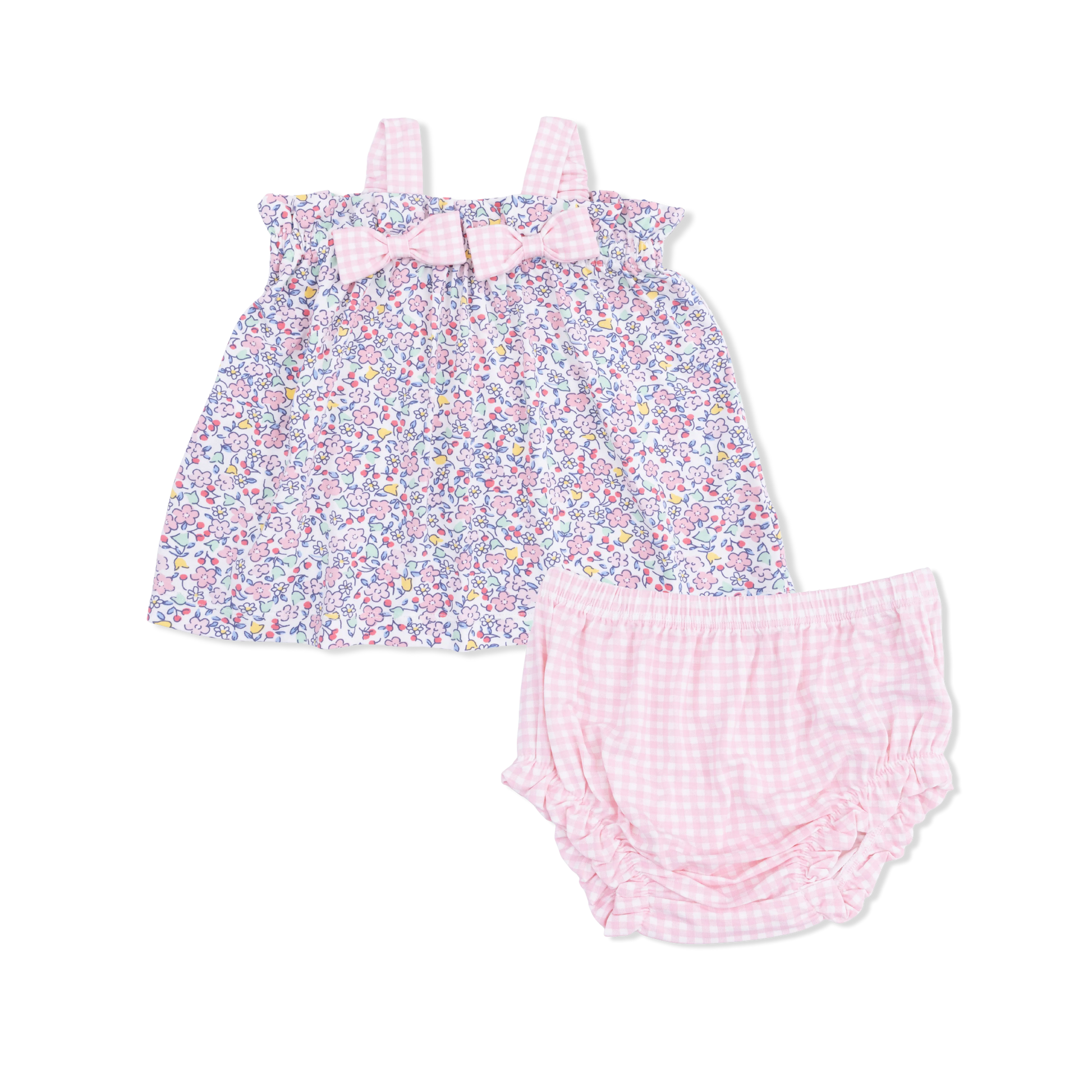 Elizabeth's Garden - Top with Bows and Ruffle Leg Bloomer - Persnickety Shop