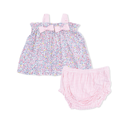 Elizabeth's Garden - Top with Bows and Ruffle Leg Bloomer - Persnickety Shop