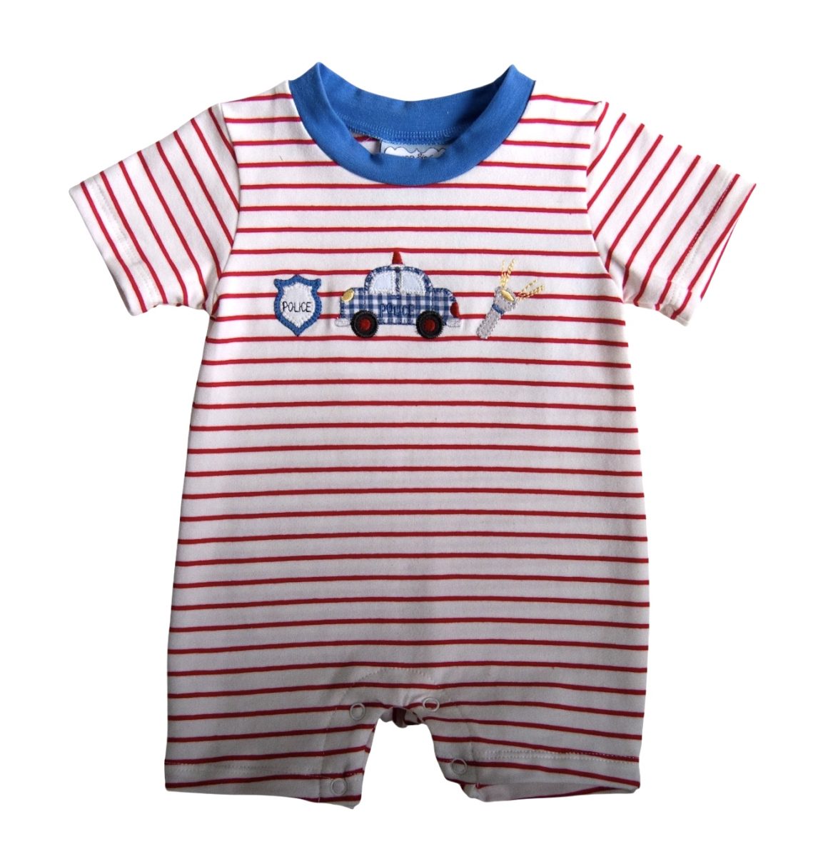 Police Appliqué Romper - Persnickety Shop
