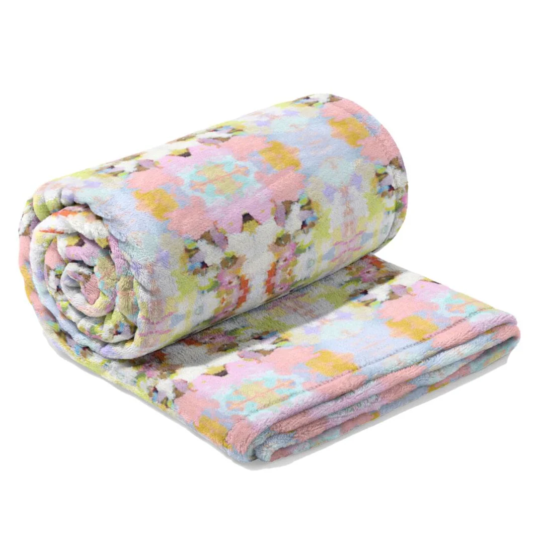 Brooks Avenue Pink Fleece Blanket - Persnickety Shop