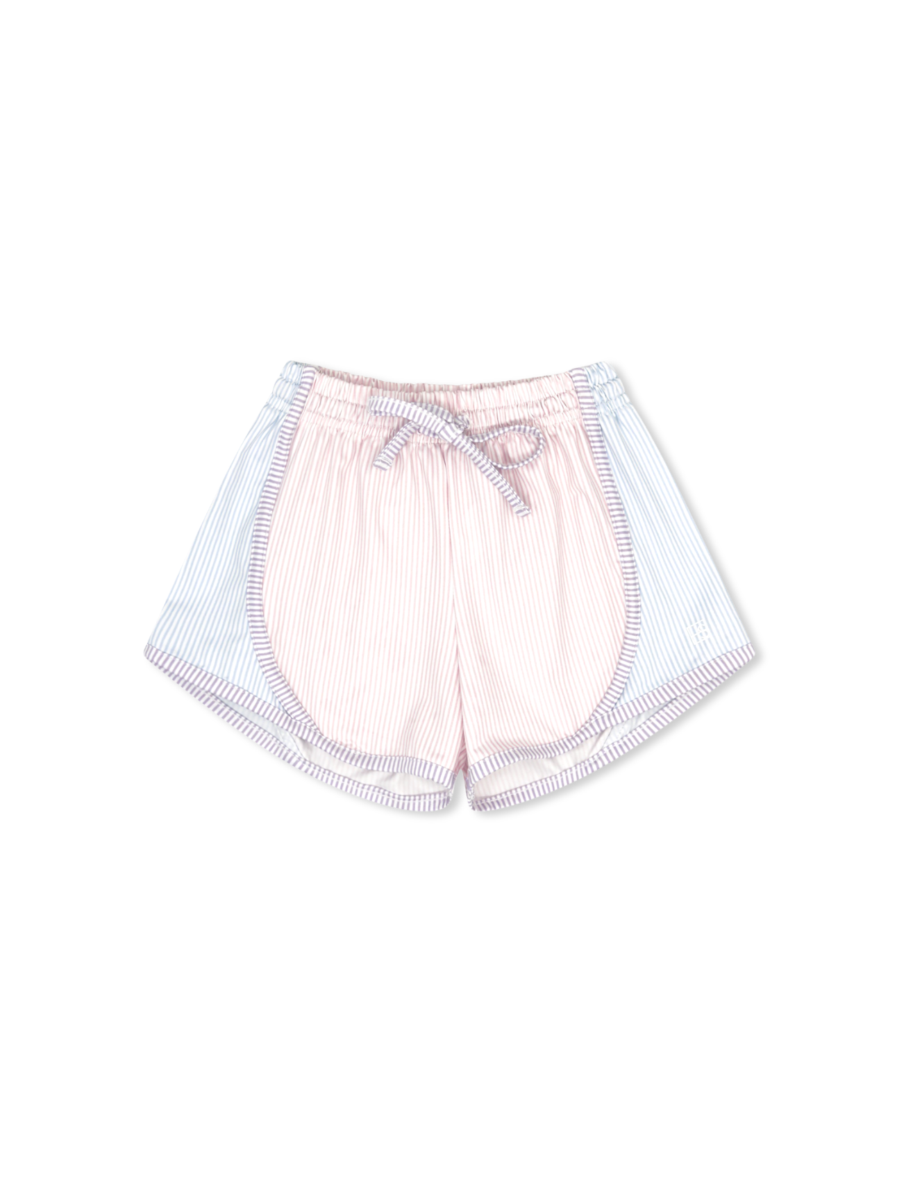 Set Athletics Elise Short - Cotton Candy Pink, Cotton Candy Blue, Petal Purple Ministripe - Persnickety Shop
