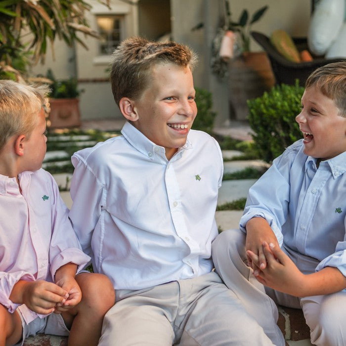 Bailey Boys Roscoe Button Down - White Oxford