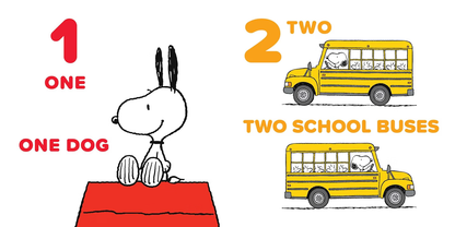 123 with Snoopy by Charles M. Schulz