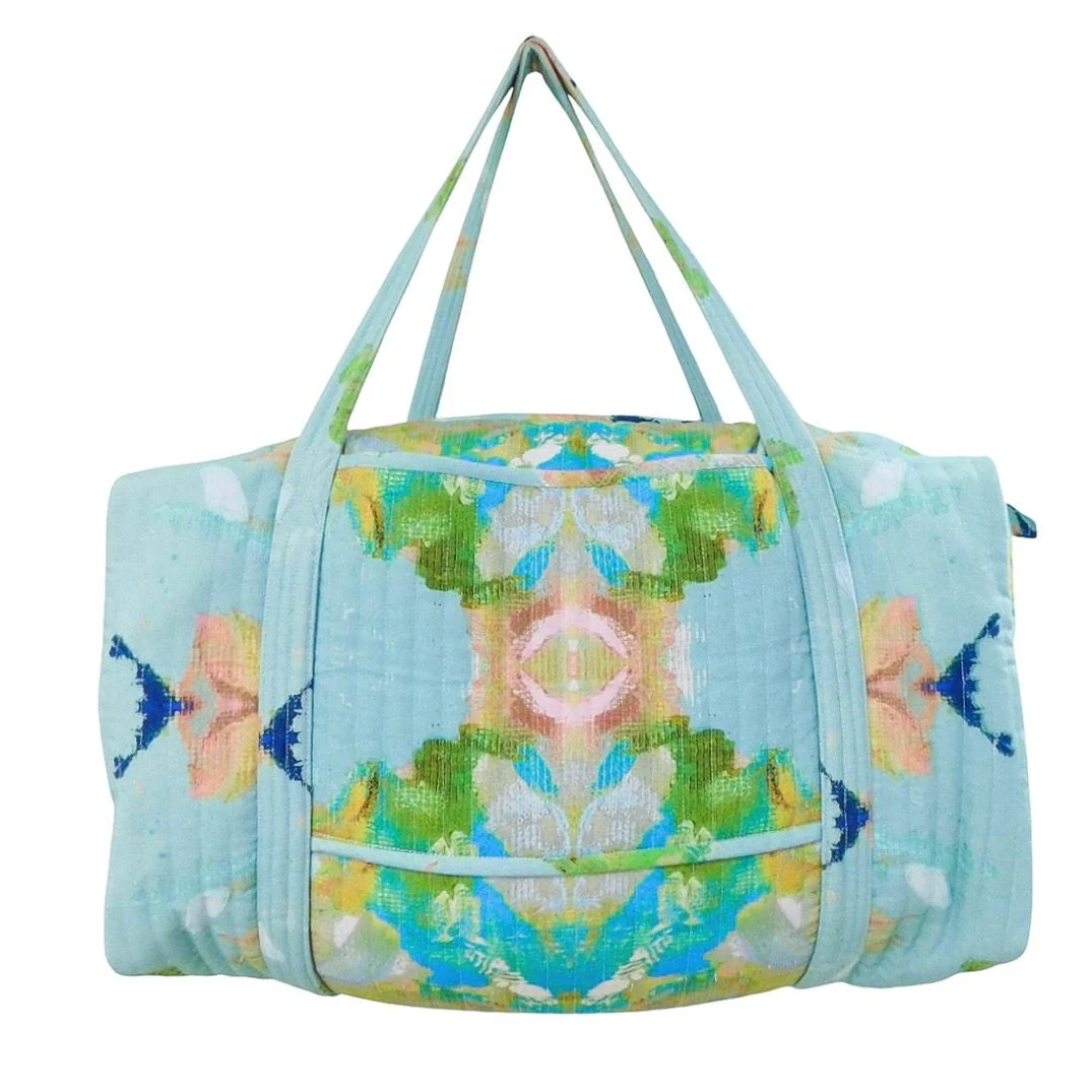 Stained Glass Blue Weekender Duffle Bag - Persnickety Shop