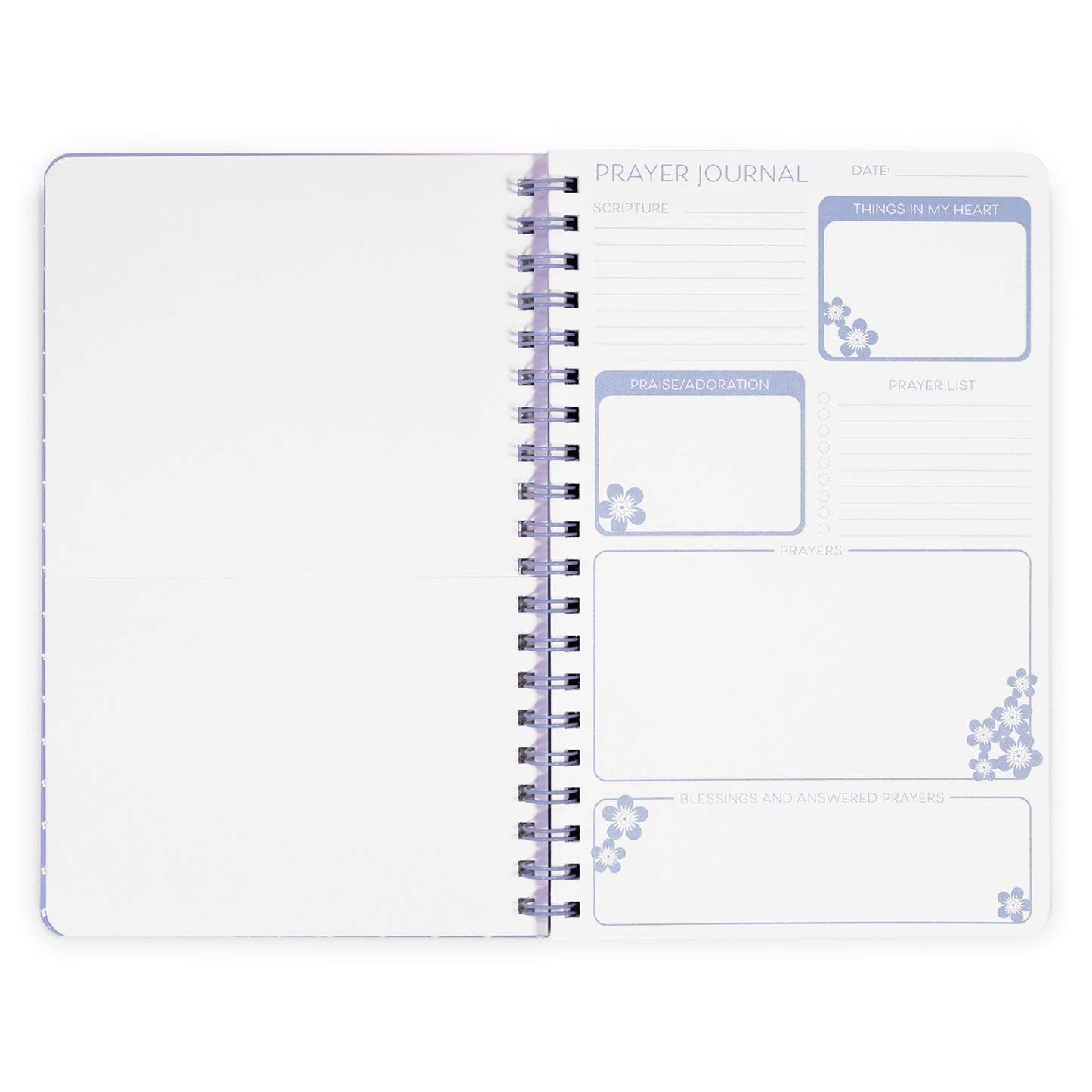 PRAYER JOURNAL, BLUE FLORAL - Persnickety Shop