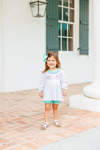 Trotter Street Kids Birthday Ruffle Bloomer Set