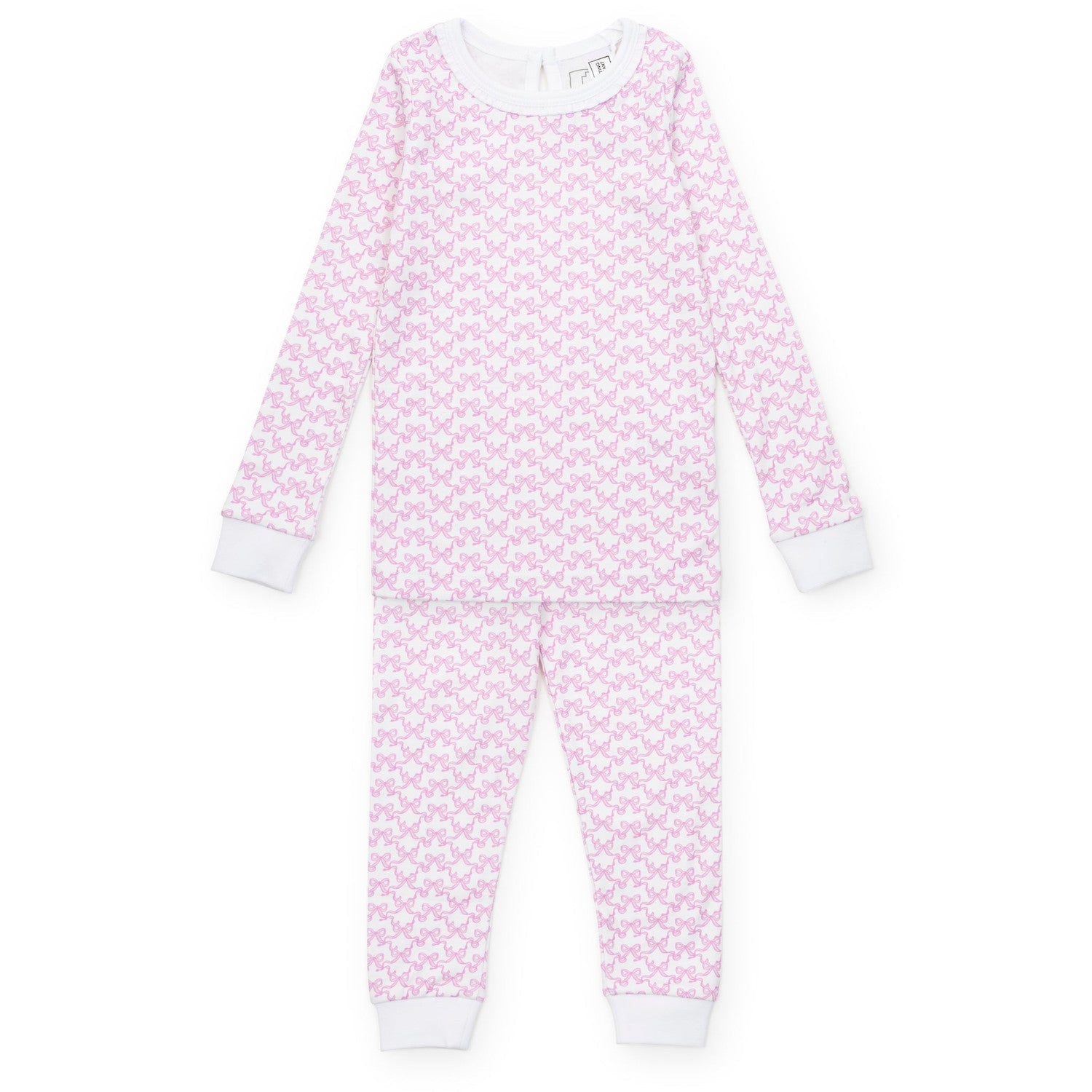 Lila and Hayes PRE-ORDER AVA PAJAMA SET -PRETTY PINK BOWS - Persnickety Shop