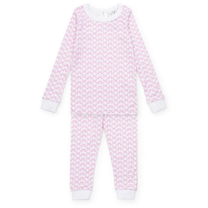 Lila and Hayes PRE-ORDER AVA PAJAMA SET -PRETTY PINK BOWS - Persnickety Shop