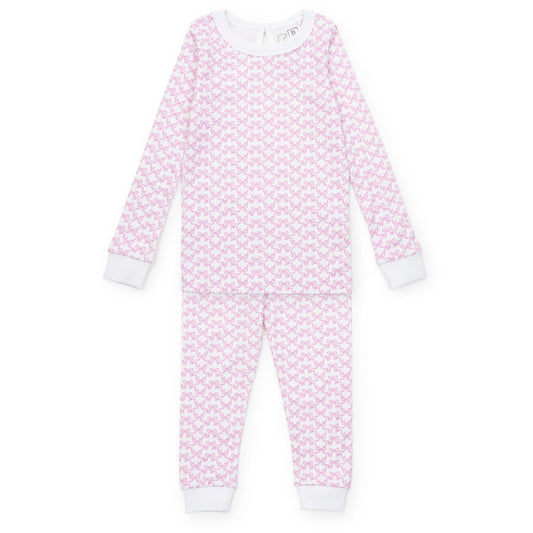 Lila and Hayes PRE-ORDER AVA PAJAMA SET -PRETTY PINK BOWS - Persnickety Shop