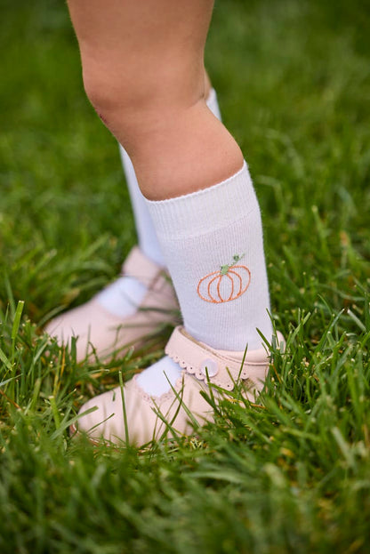 Little English Knee Highs - Navy Bow