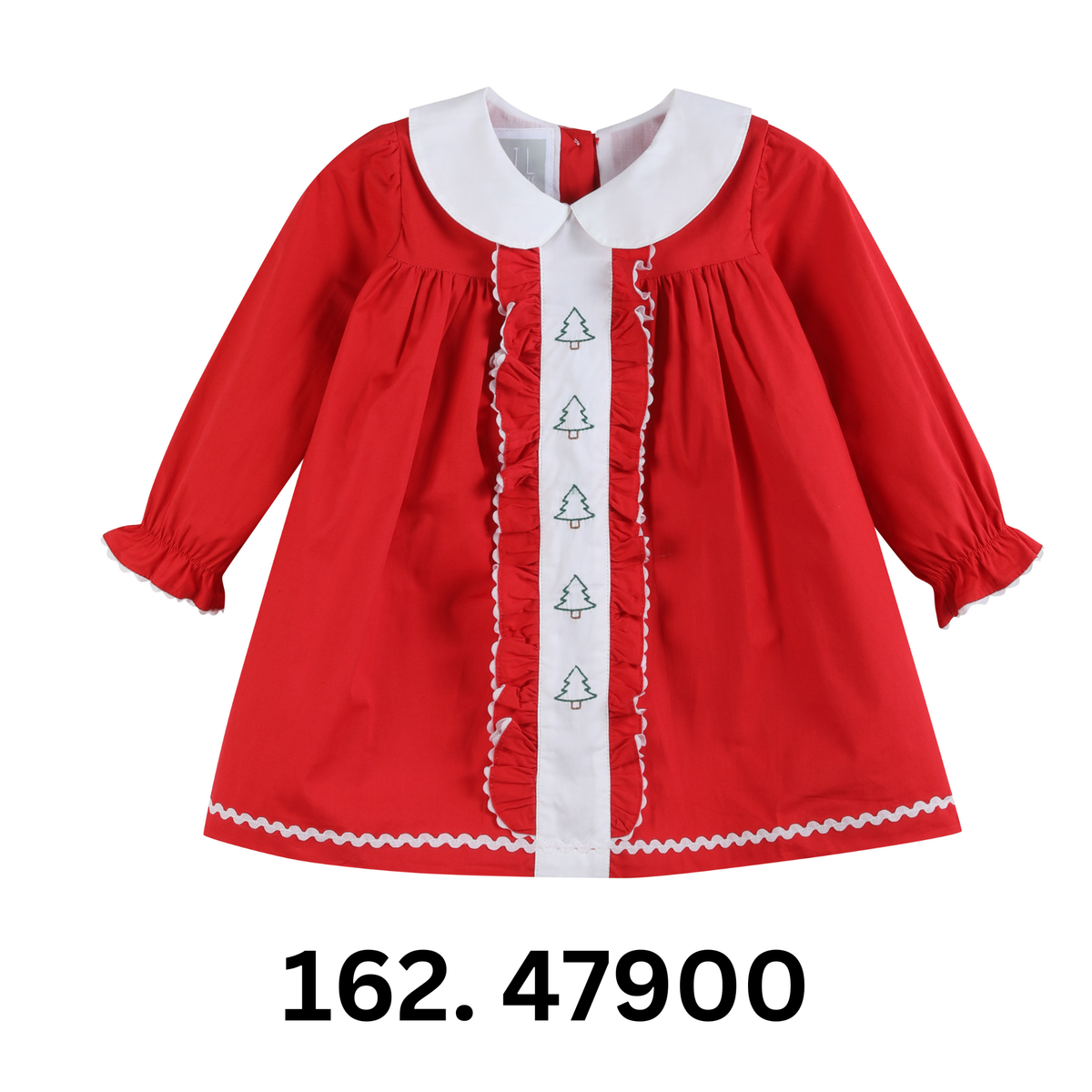 Red Ruffle Christmas Tree Dress - Persnickety Shop