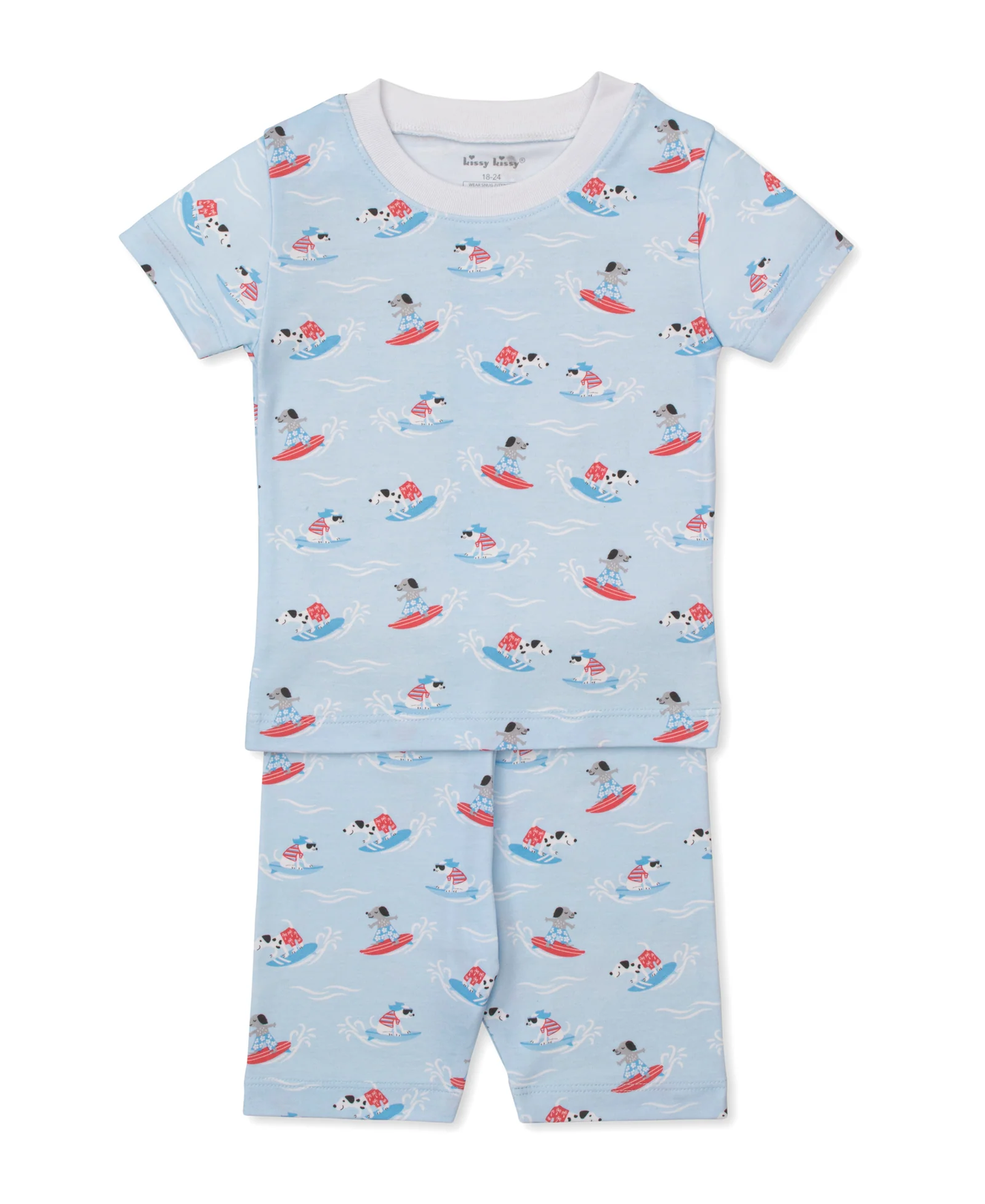 Kissy Kissy PJs  Beach Pups- SHORT SLEEVE - Persnickety Shop