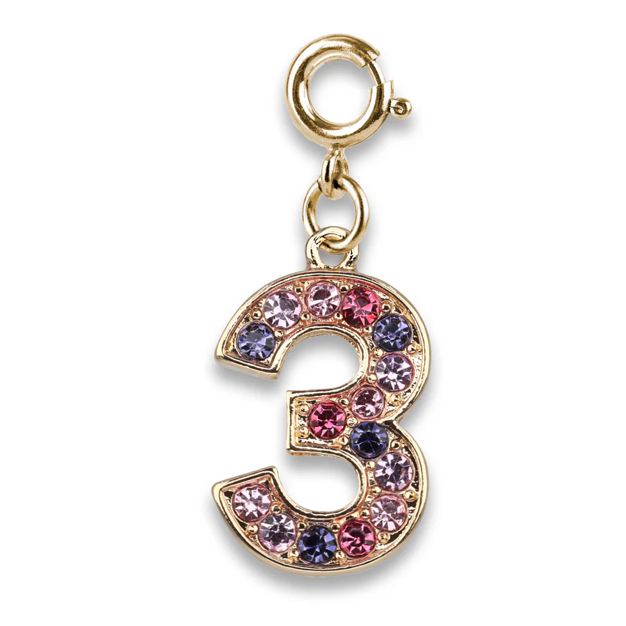 CHARM IT® Gold Pink Multi 3 Charm