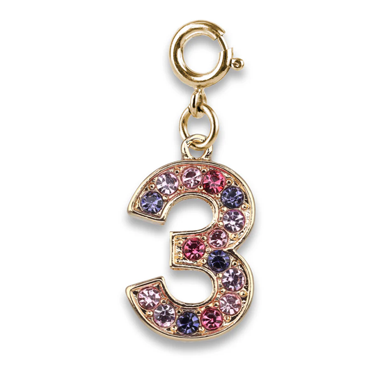 CHARM IT® Gold Pink Multi 3 Charm