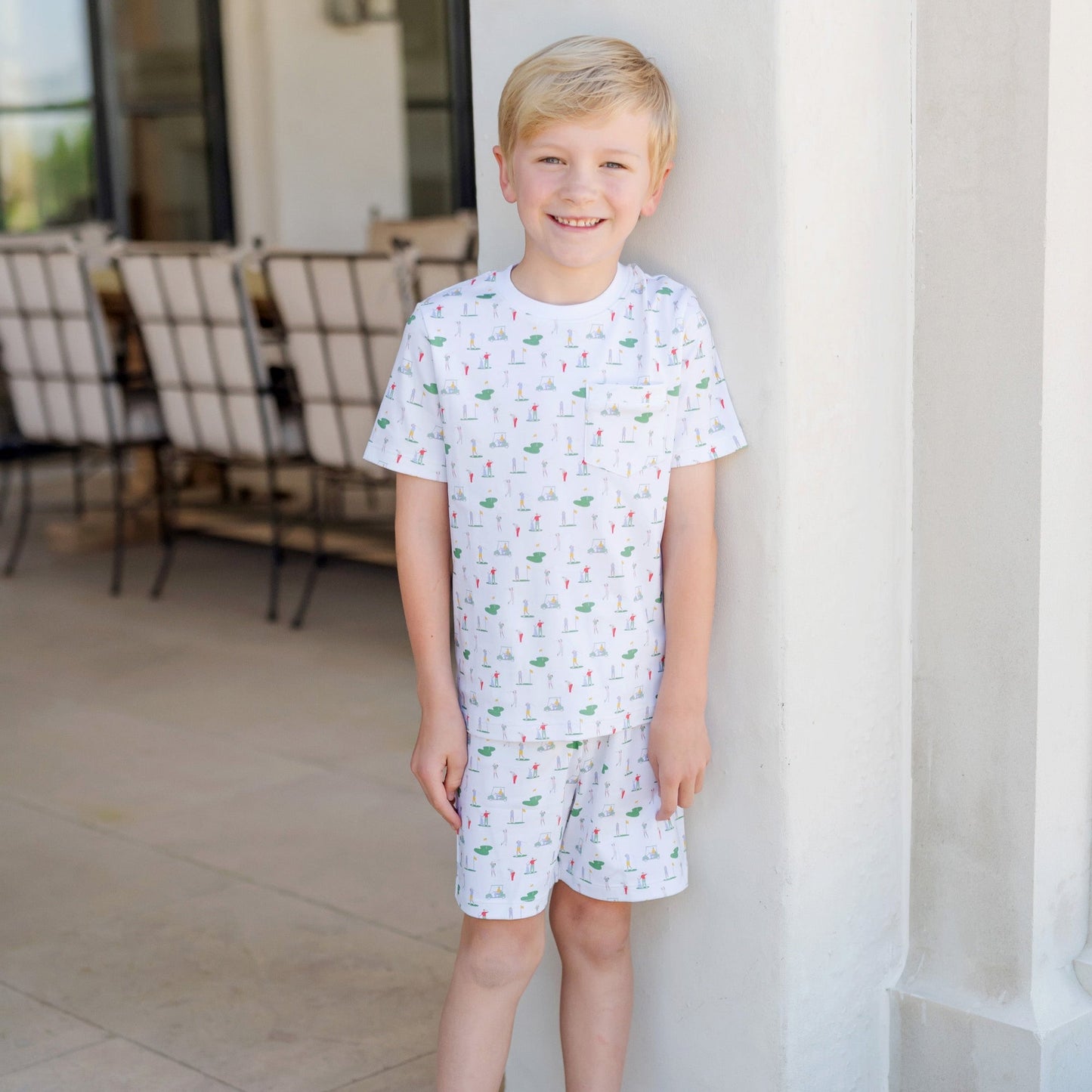 Lila and Hayes Charles Boys' Short Set - Golf Life - Persnickety Shop