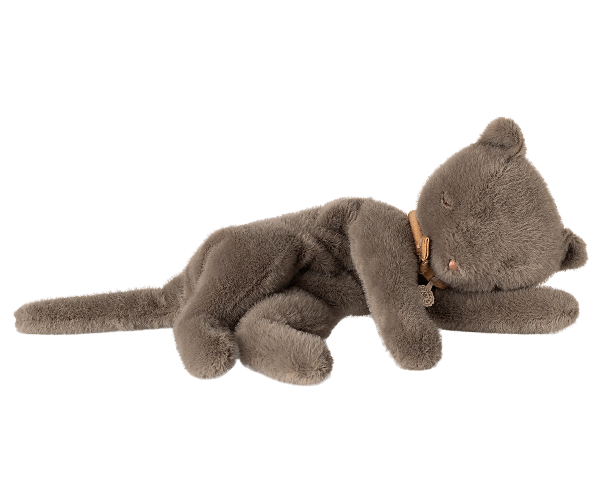 PREORDER Maileg Sleeping Kitten Plush, Medium - Grey