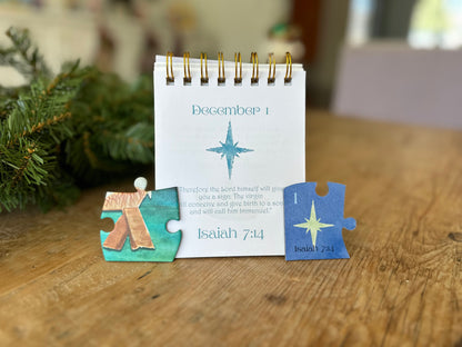 Finding Jesus Countdown to Christmas Kit for Families Puzzle Book Box Set
