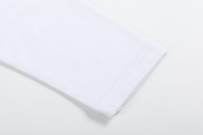 Lil Cactus White Cotton Layering Girls Shirt