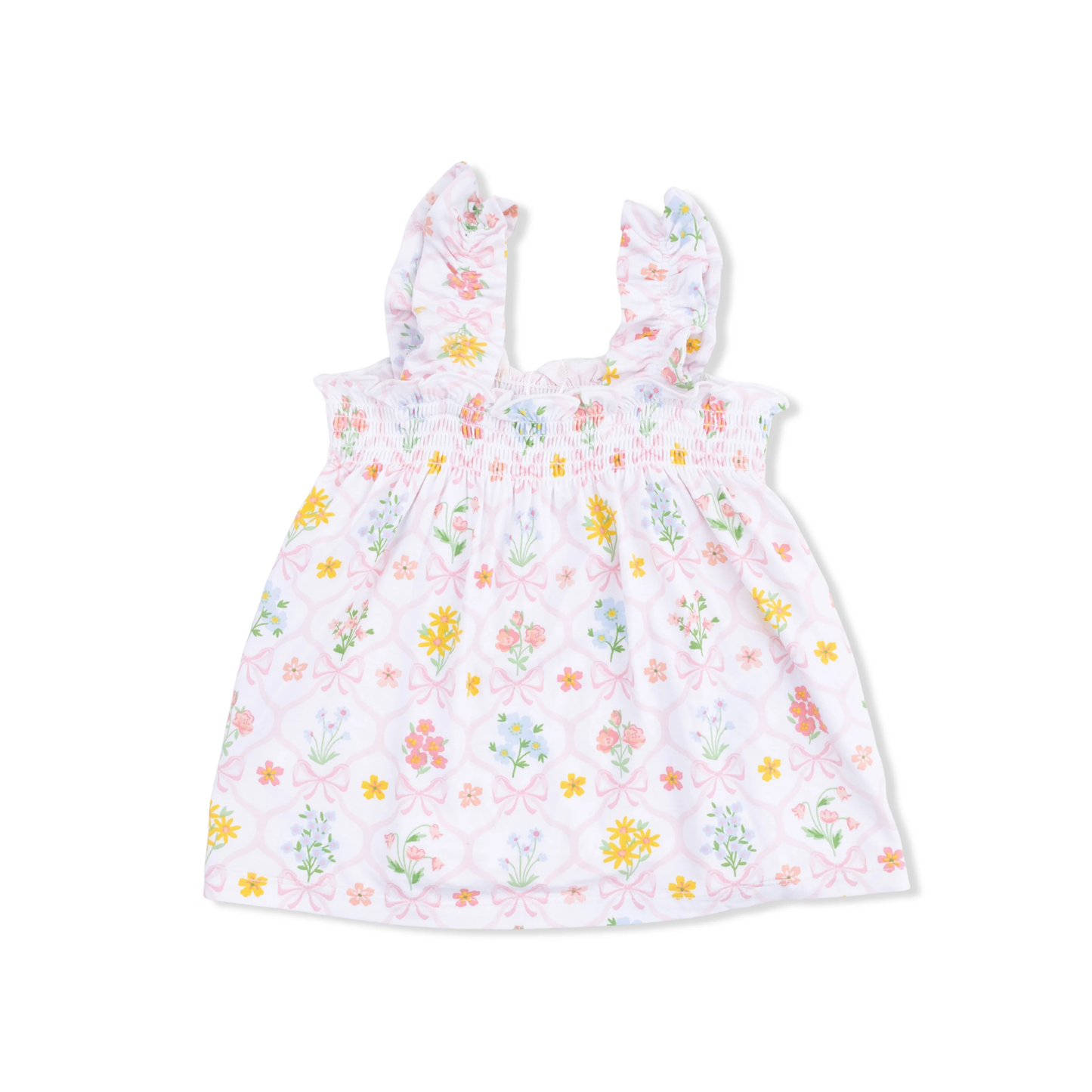 Spring Blooms Bow Trellis - Ruffly Strap Top And Bloomer - Persnickety Shop