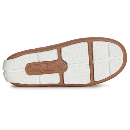 FLOAFERS PRODIGY DRIVER - KIDS- Tan/Bright White - Persnickety Shop