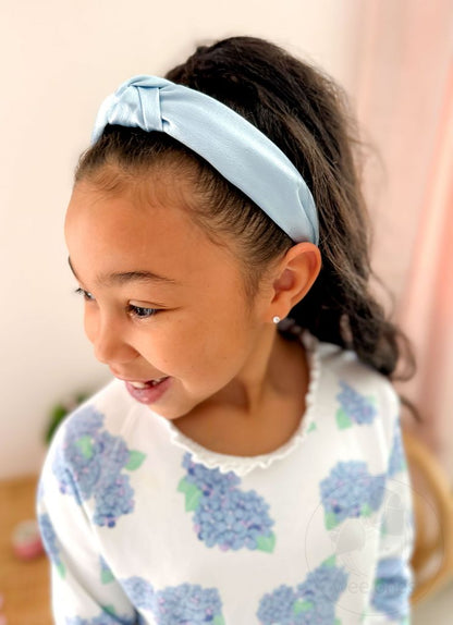 Wee Ones Red Satin Knot Wrapped Headband