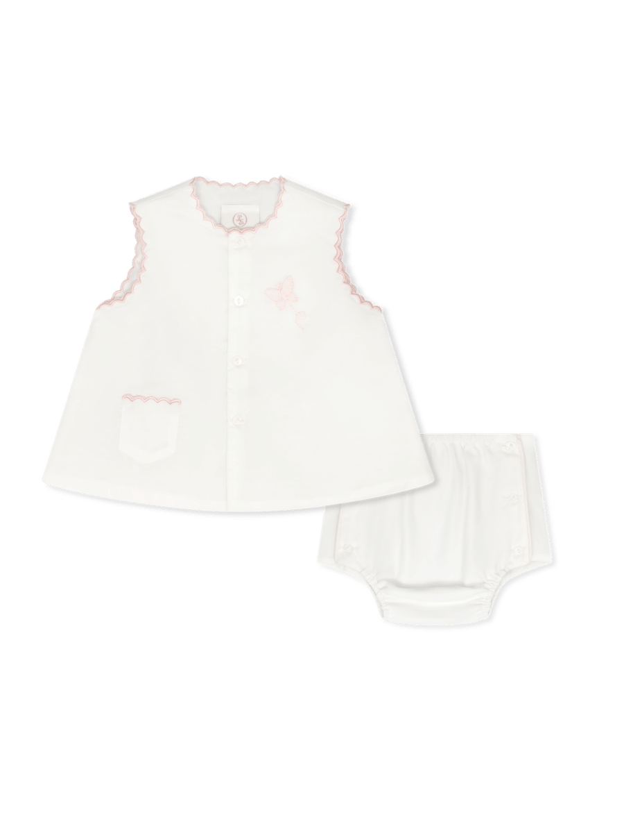 Lullaby Set-Maria Diaper Set Blessings White, Butterfly - Persnickety Shop