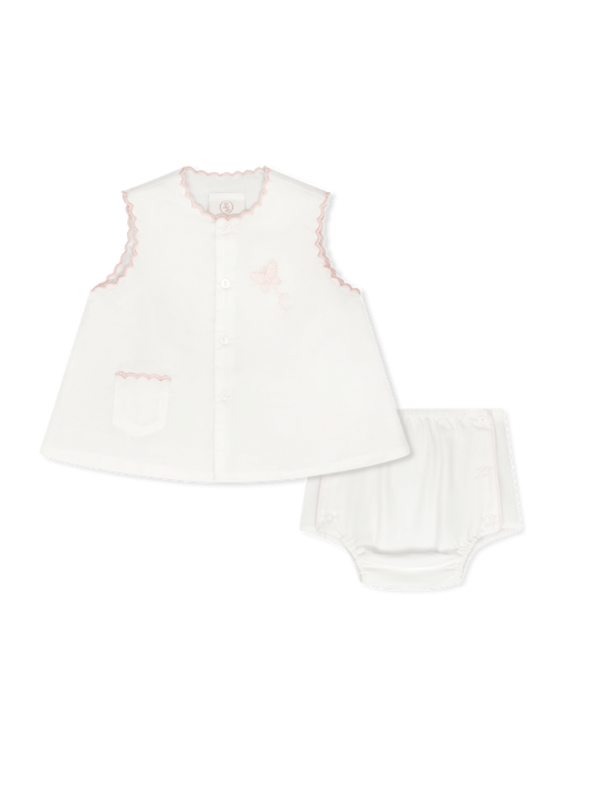 Lullaby Set-Maria Diaper Set Blessings White, Butterfly - Persnickety Shop