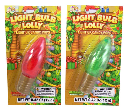 Holiday Light Bulb Lolly – Light-Up Christmas Candy - Persnickety Shop