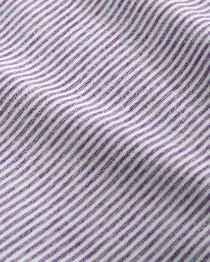 Johnnie-O Clemson Lyndonn Jr. Striped Purple Jersey Performance Polo