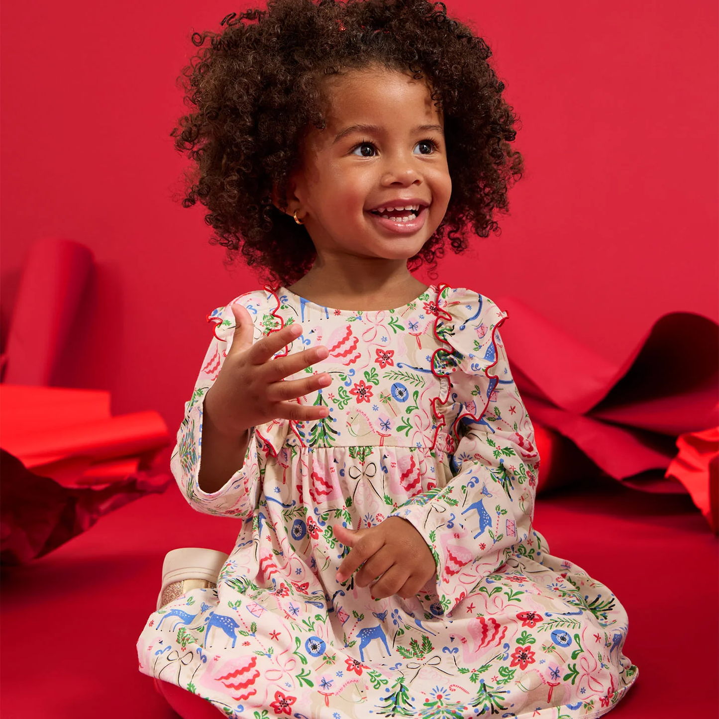SUGAR PLUM DREAMS MODAL MAGNETIC LITTLE BABY DRESS WITH RUFFLES + LEGGING SET - Persnickety Shop