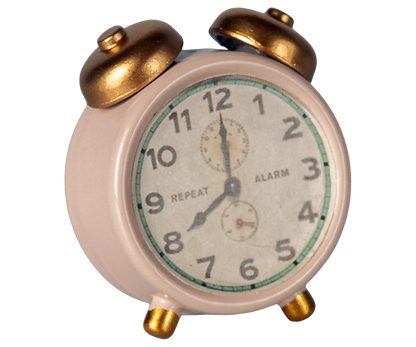 Maileg NEW Alarm clock, Mouse - Powder