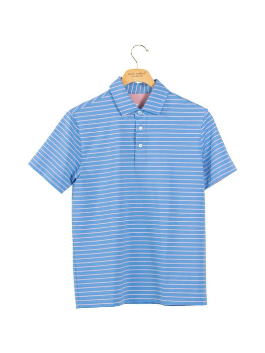 Simply Southern Boy Polo Stripe- Spring - Persnickety Shop