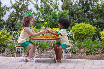 Trotter Street Kids Archie Short Set- Yellow Stripe/Green - Persnickety Shop