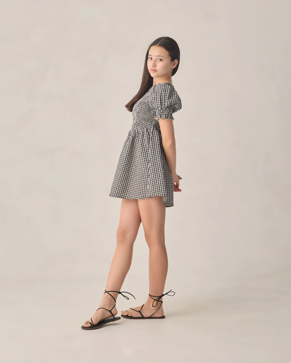 RYLE + CRU TEEN LOUISE DRESS BLACK CHECK - Persnickety Shop