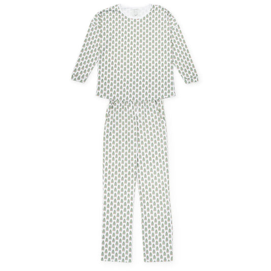 Lila and Hayes Audrey Adult PAJAMA SET - Under The Christmas Tree - Persnickety Shop