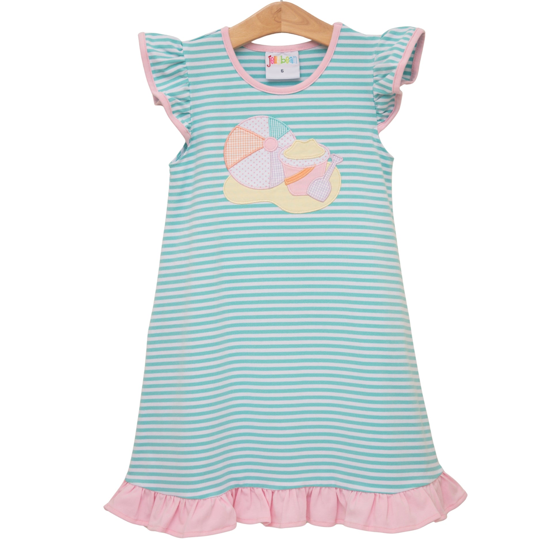 Jellybean Beach Days Flutter Dress - Persnickety Shop