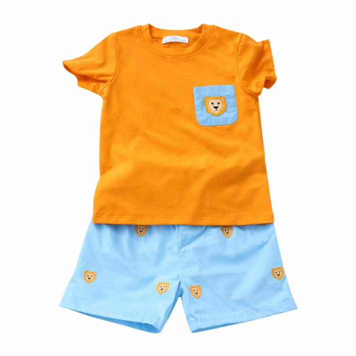 City Beautiful Zoo Animal Boy Short Set - Persnickety Shop